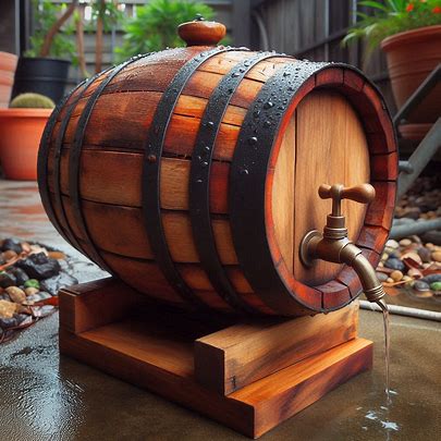 recycled old whiskey cask